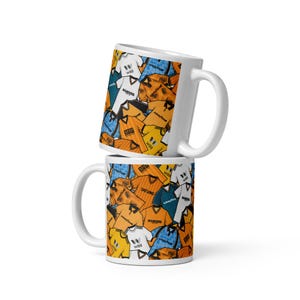 Retro Wolverhampton Style Inspiriert Trikots Illustrierte handgemachte Keramiktasse