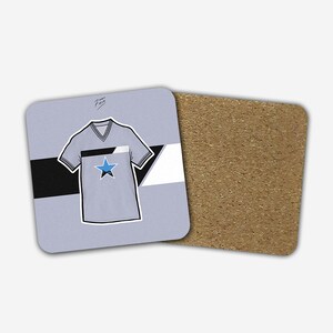 Geordie 1985-87 Away Shirt Memorabilia Hand Sublimated Football Coaster