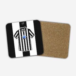 Geordie 1983-86 Home Shirt Memorabilia Hand Sublimated Football Coaster