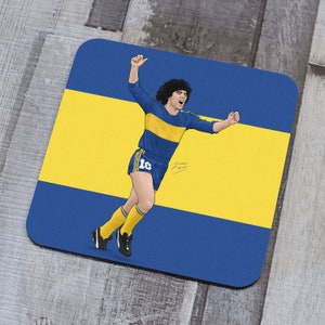 Diego Memorabilia Hand Sublimated Football Coaster