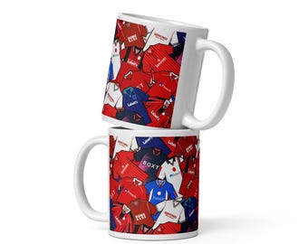 Retro Nottingham Iconic Classics Inspired Illustrated Handmade Ceramic Mug