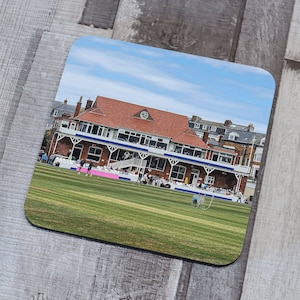 Scarborough Cricket Ground, North Marine Road Memorabilia Hand Sublimated Coaster
