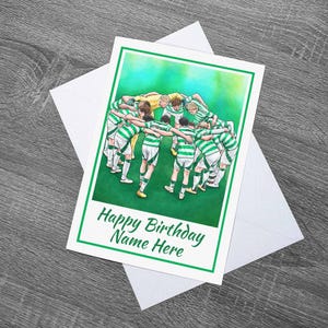 Anniversaire personnalisé inspiré de The Huddle ou autre personnalisation - Avec enveloppe