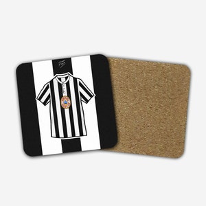 Geordie  1995-97 Home Shirt Memorabilia Hand Sublimated Football Coaster