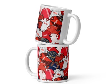 Aberdeen Inspired Retro Shirts Illustrated Handmade Ceramic Mug