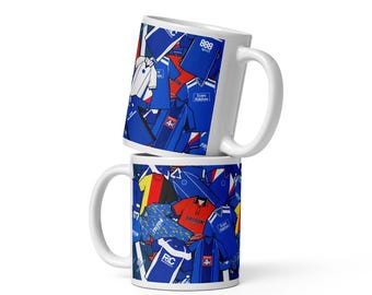 Birmingham Inspired Retro Shirts Illustrated Handmade Ceramic Mug