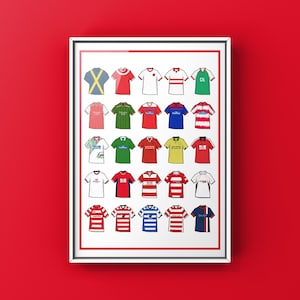 Doncaster Inspired Classics Style Jerseys Themed Poster Print