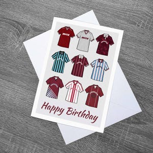 Chemises rétro style Jambos Anniversaire, fête des pères, carte de fête des mères avec enveloppe