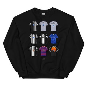 Geordie Retro Shirts Illustrated Unisex Sweatshirt