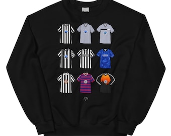 Geordie Retro Shirts Illustrated Unisex Sweatshirt