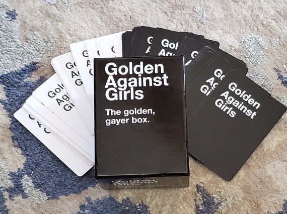 Card Game Golden Against Girls 180 Cards Cah Etsy