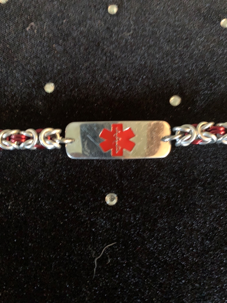 ADD ON Blank Medical Alert Tag for Bracelet Etsy