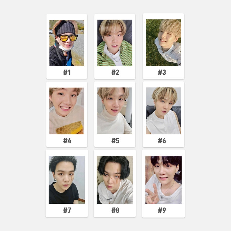 BTS Polaroids Real Fujifilm Instax Prints thekoostuff \u2022\u1d17\u2022 BTS SugaYoongi Selca Polaroids