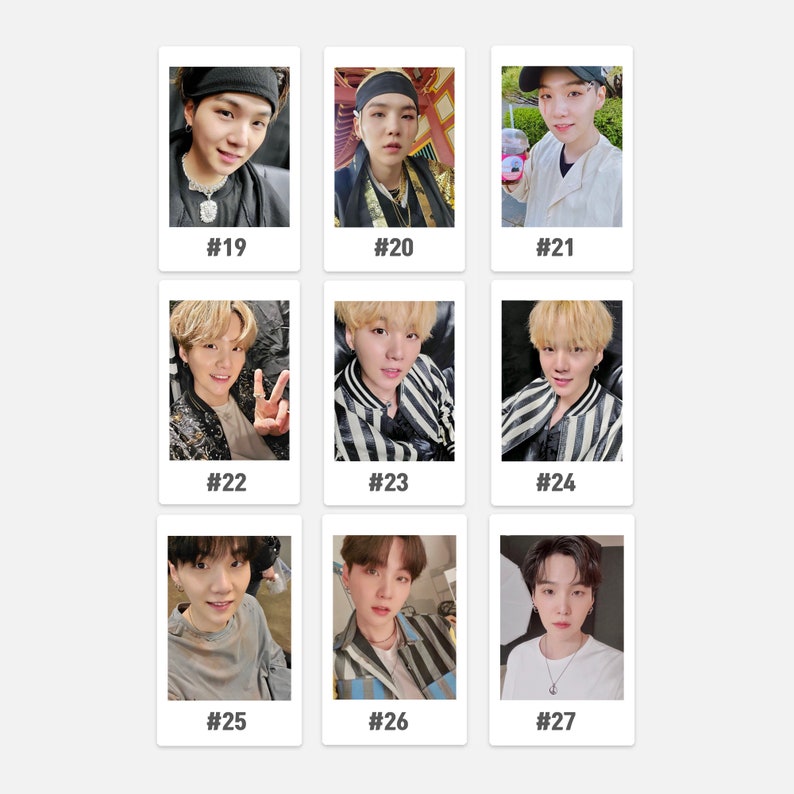 BTS Polaroids Real Fujifilm Instax Prints thekoostuff \u2022\u1d17\u2022 BTS SugaYoongi Selca Polaroids