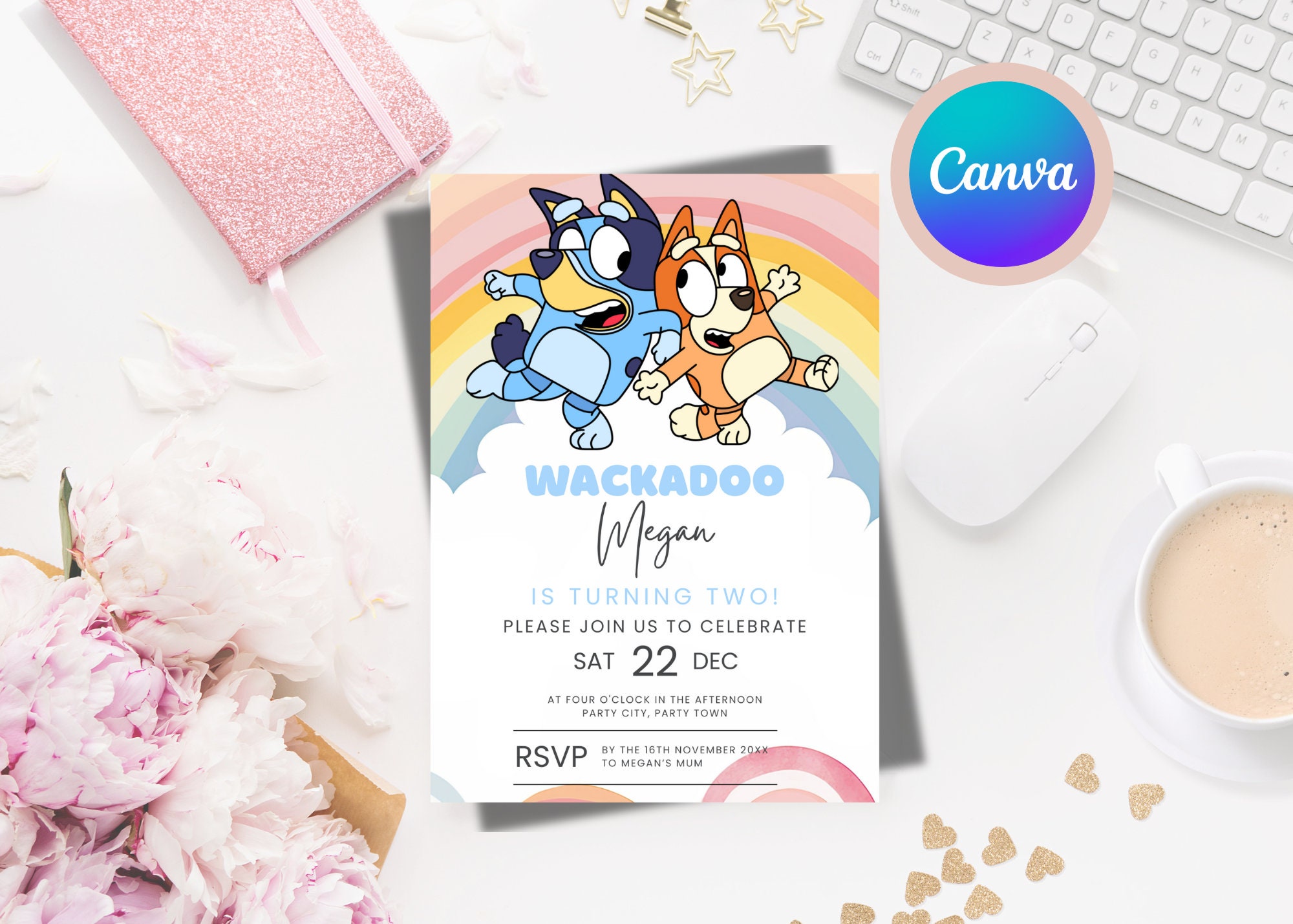 Simple Canva Invitation Template