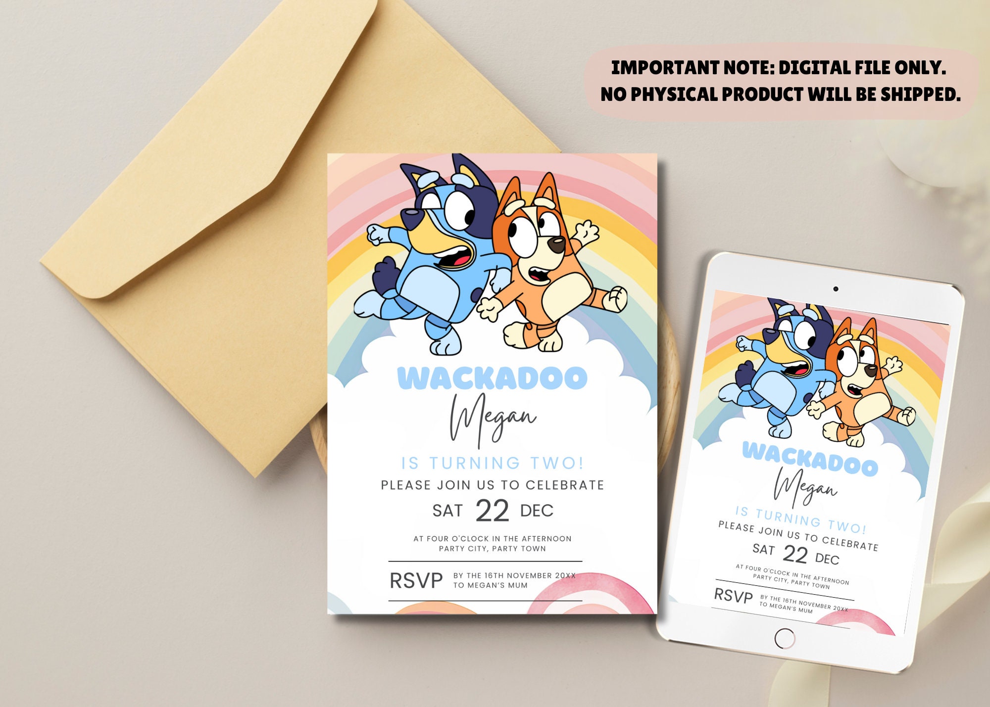 Simple Canva Invitation Template