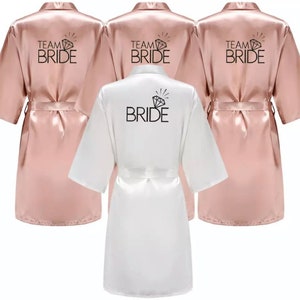Bridal Party Robes | Personalised robes | Bride | Bridesmaid | Wedding Robes | flower girl | bride tribe | team bride |Mother of bride groom