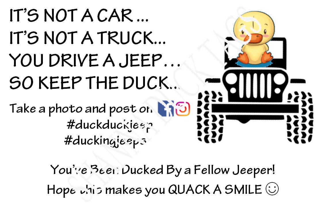 duck duck jeep tags duck duck jeep tags