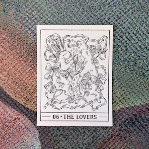 die Liebenden Tarot Karte Buchdruck