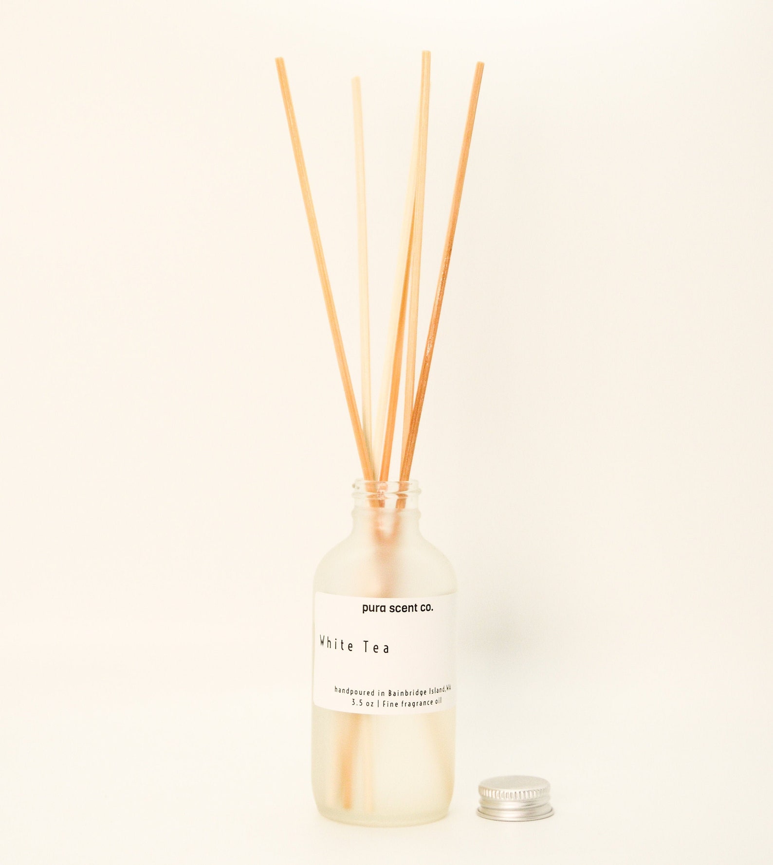 White tea reed diffuser hand poured premium fragrance oils Etsy