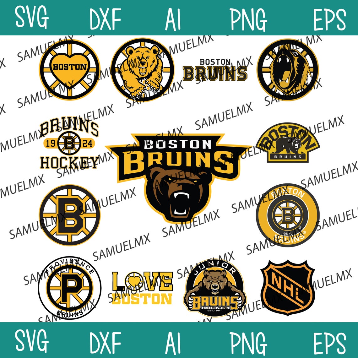 Boston Bruins Logo Nhl Hockey Svg Cut File For Cricut Files Etsy