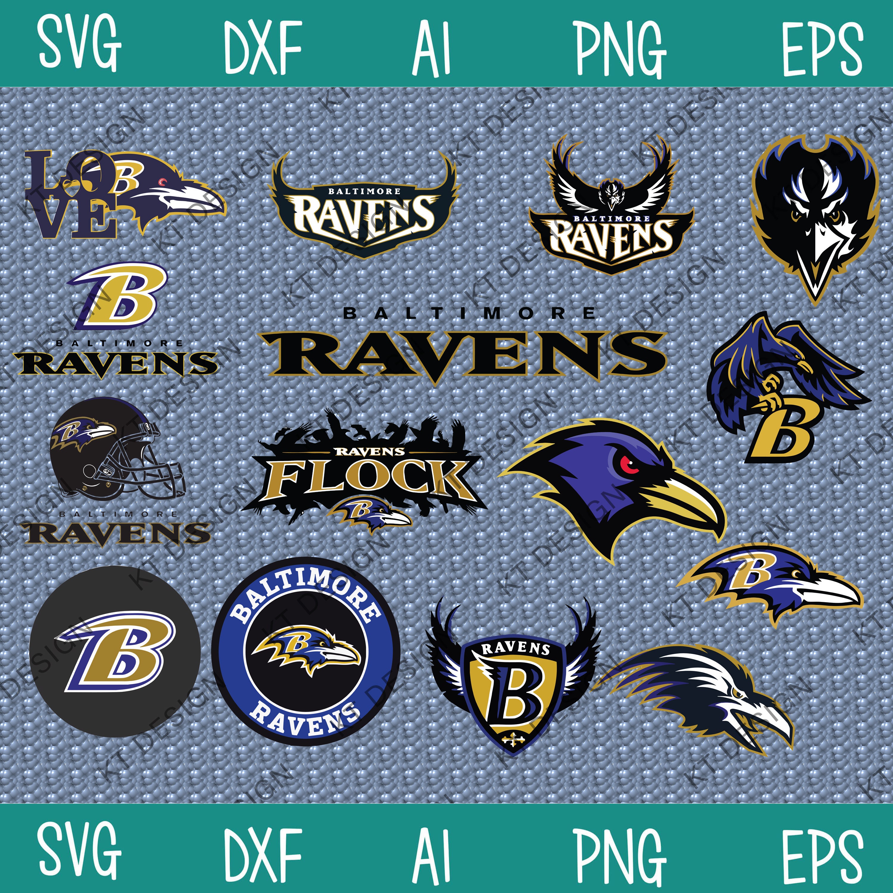 Baltimore Ravens Logo NFL Football SVG cut file for cricut | Etsy