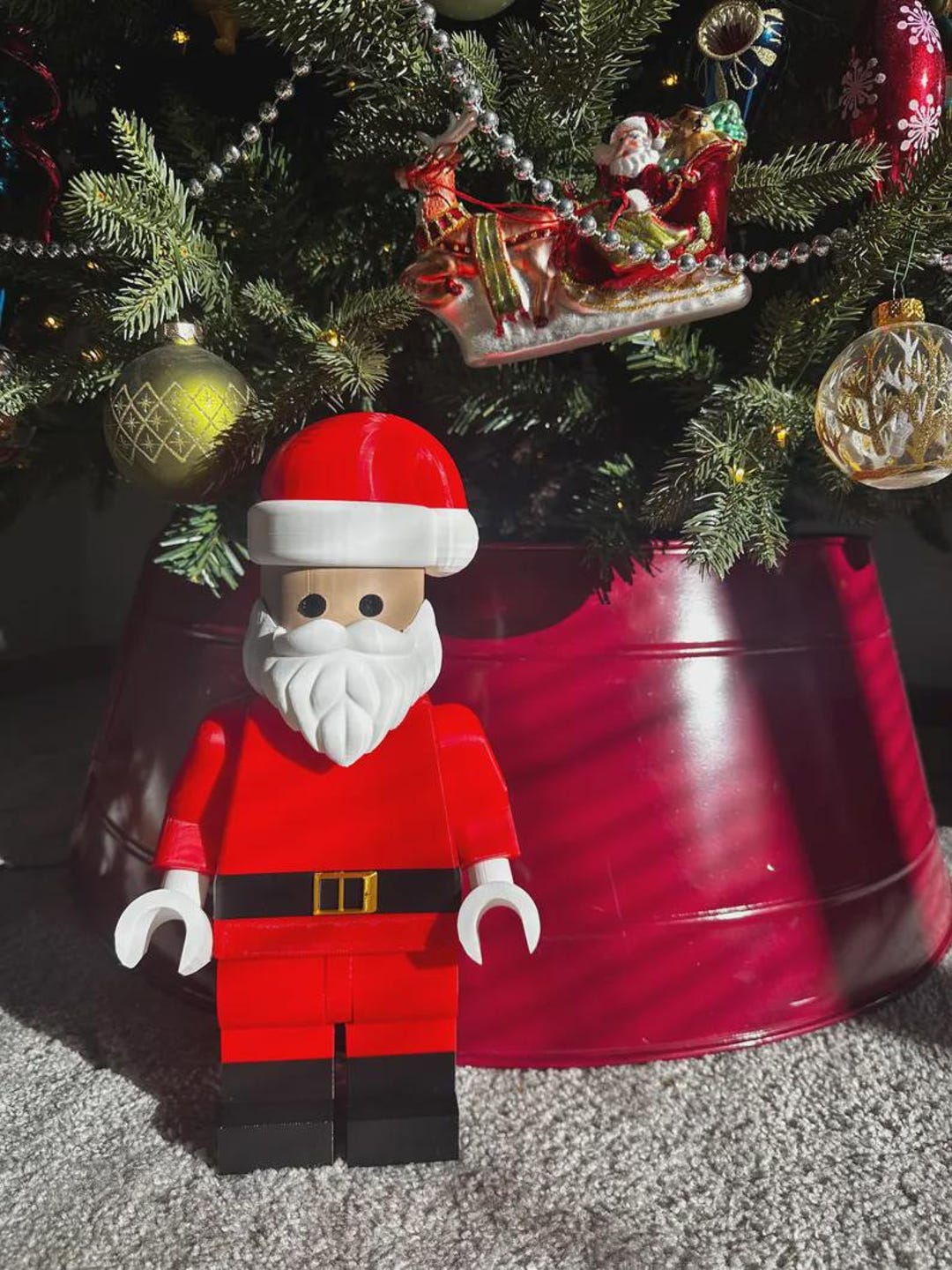 Large Building Block Santa - 12