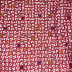 1,5 Yards Pink Mod Floral Joann Little Lisette 2012 Stoff Bild 1