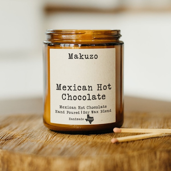 Mexican Hot Chocolate Wood Wick Candle | Mexican Candle | Hispanic Inspired Candle