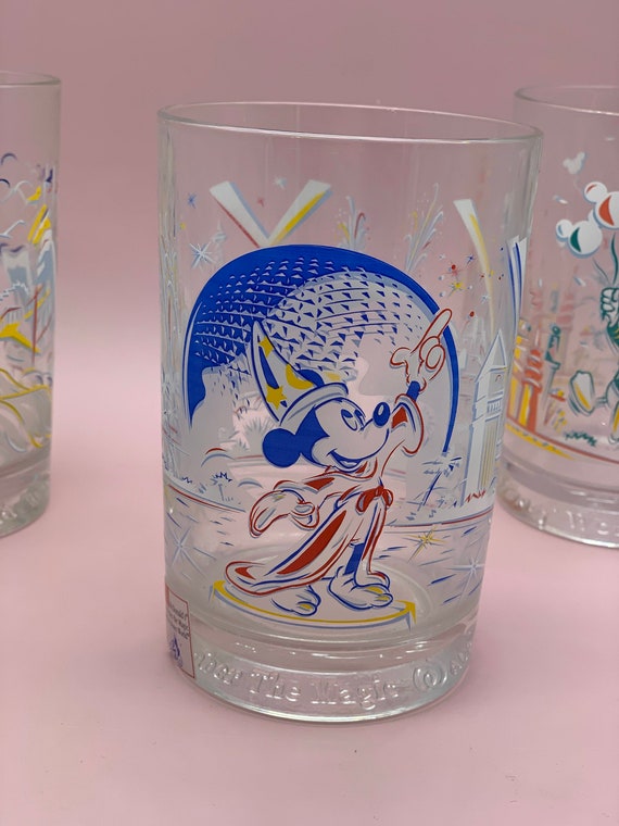 Vintage Mcdonalds Disney Glasses 25th Anniversary-set of 4 