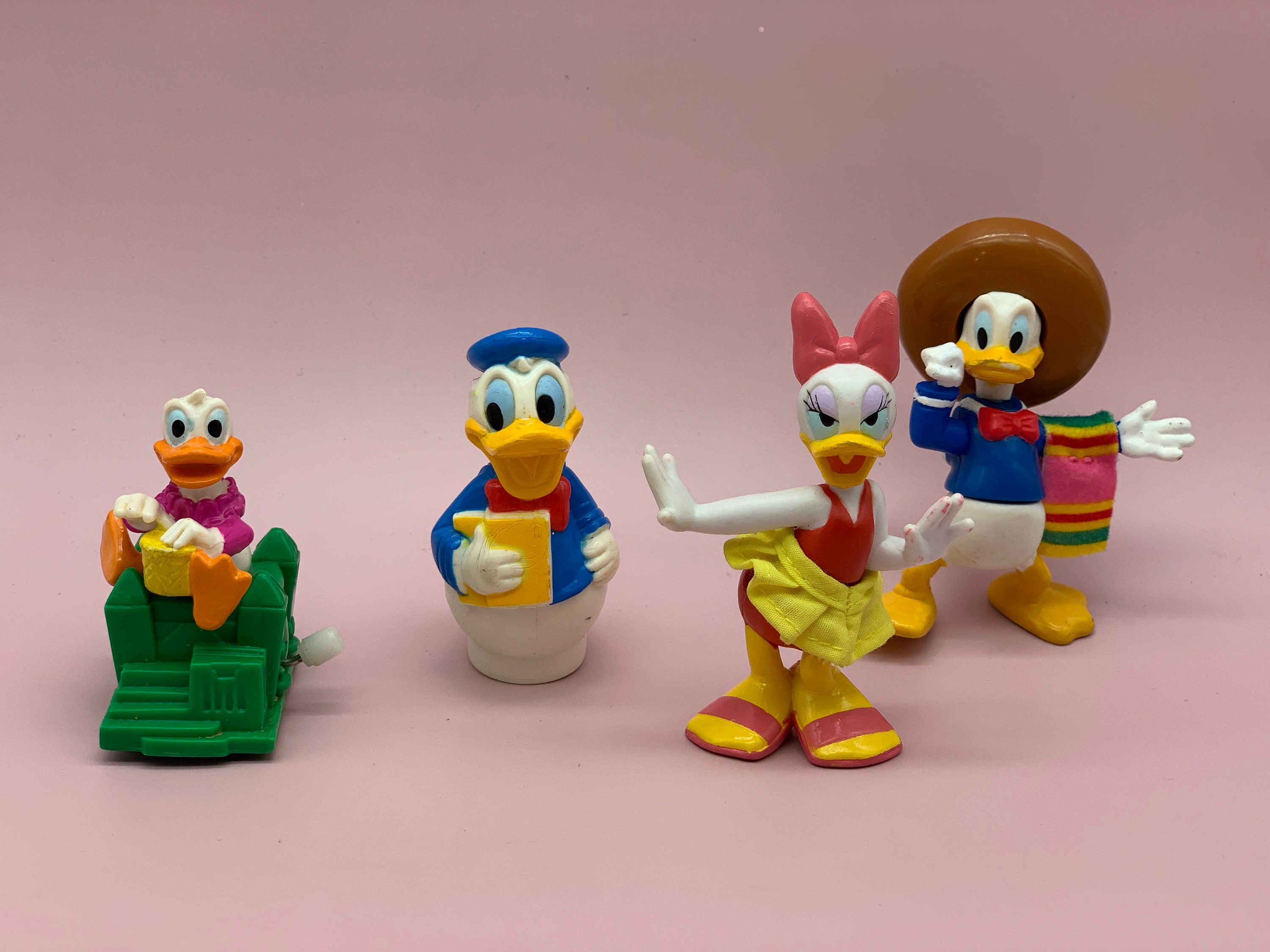 Vintage Disney Donald Duck And Daisy Ducks Toys Figurines The Three