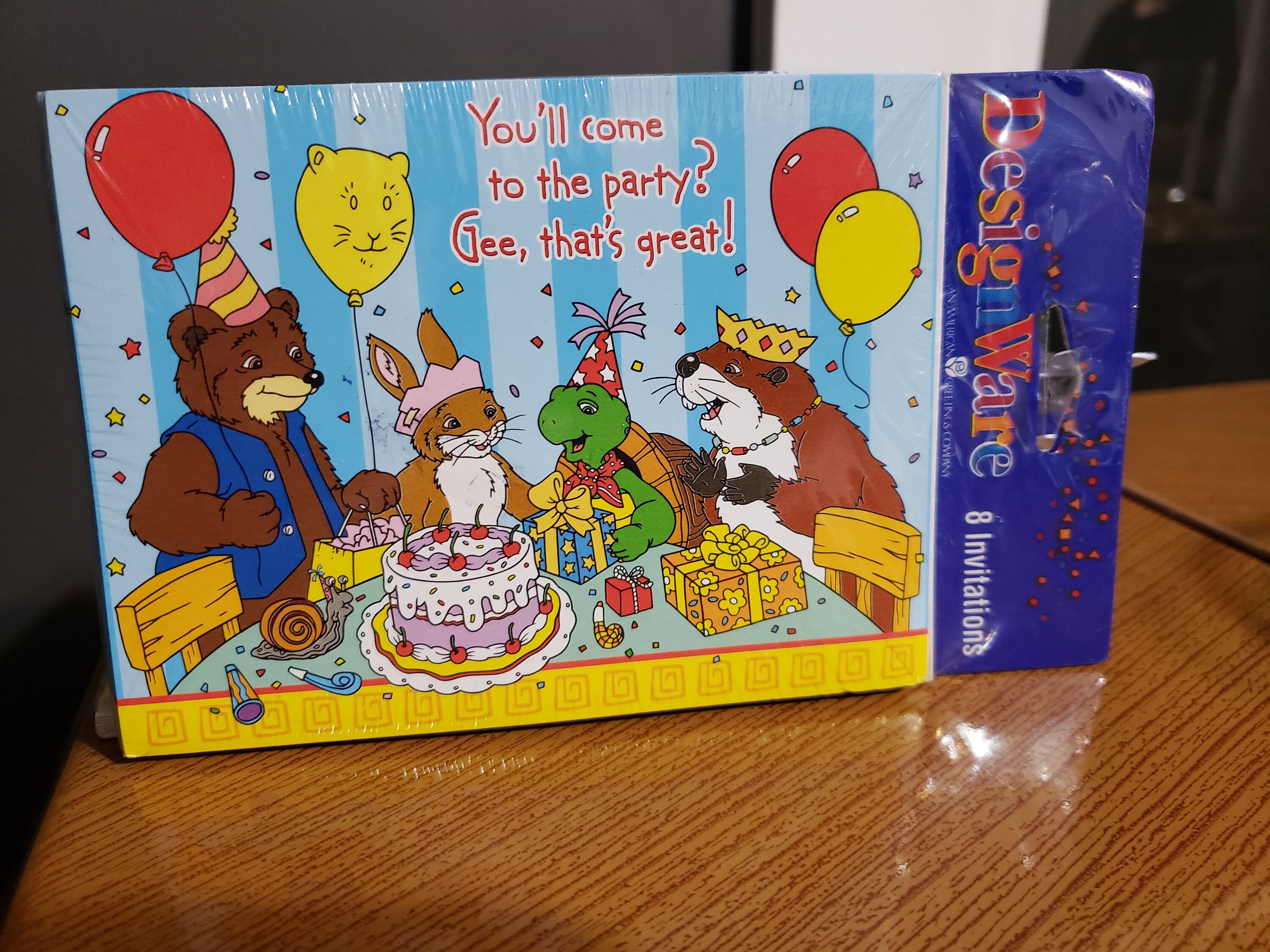 Nick Jr. Franklin the Turtle Birthday Invitations, Pack of 8, NIB ...