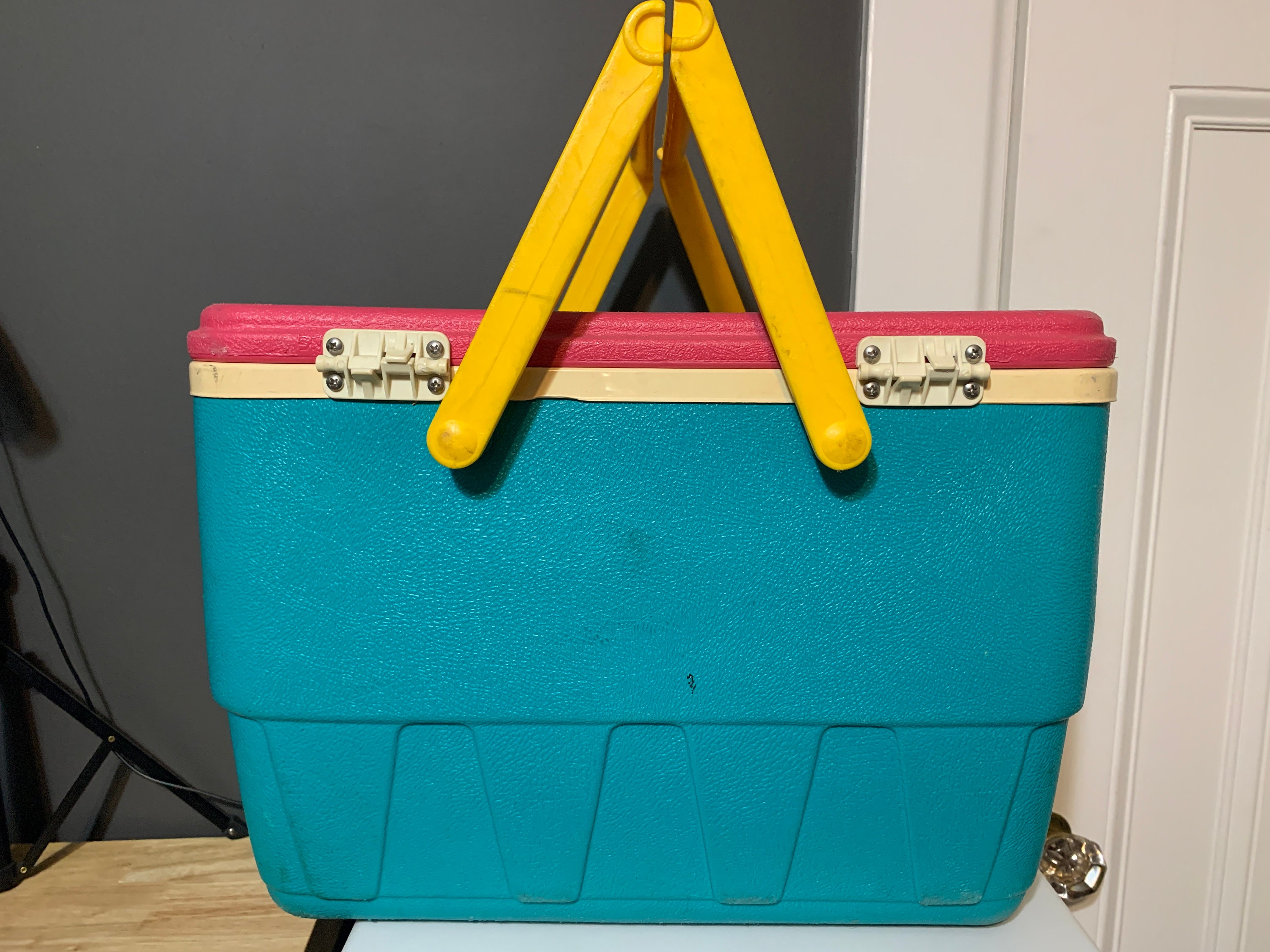 1989 Vintage Igloo the Picnic Basket Ice Chest Cooler Teal Etsy