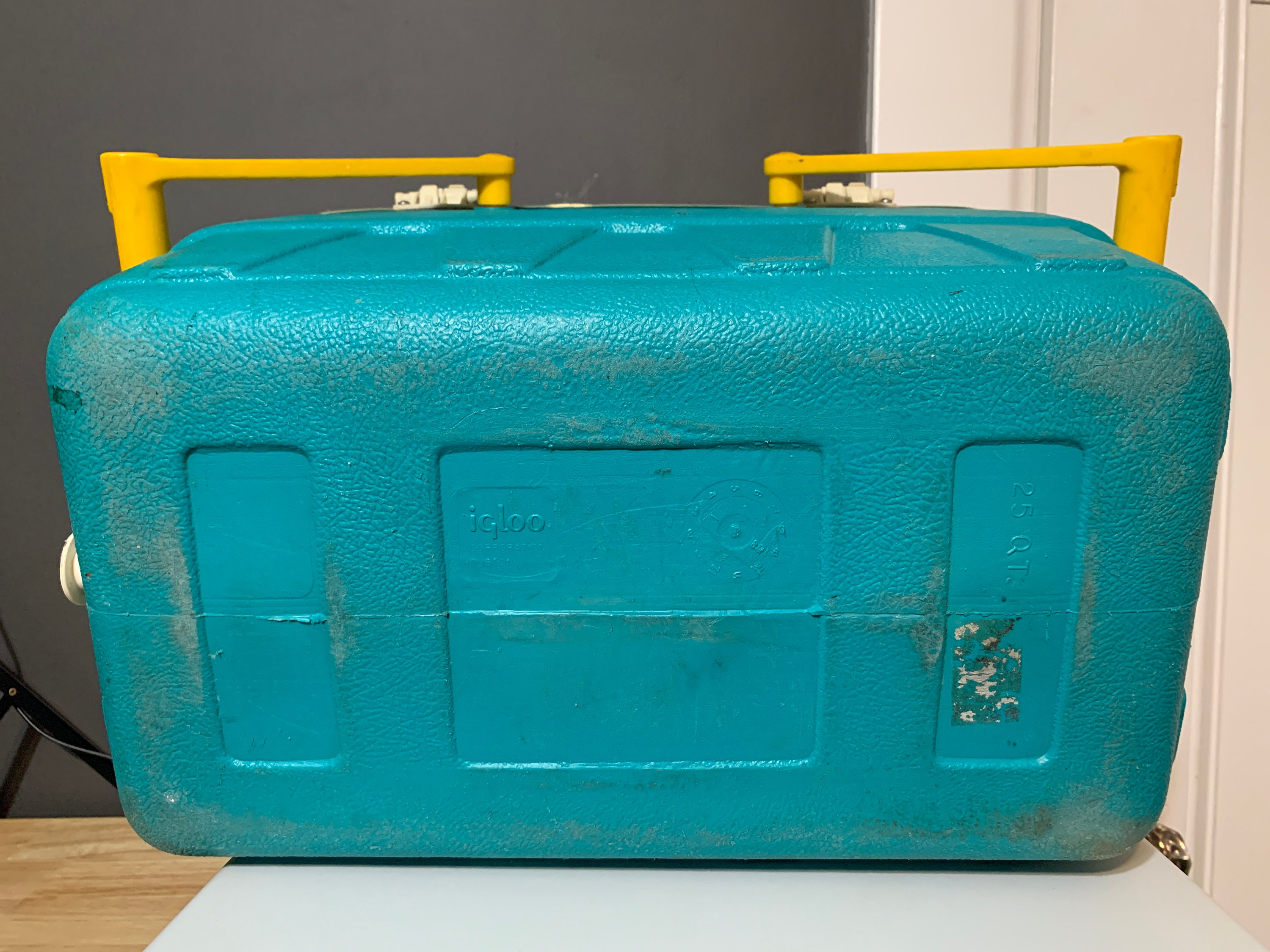 1989 Vintage Igloo the Picnic Basket Ice Chest Cooler Teal Etsy