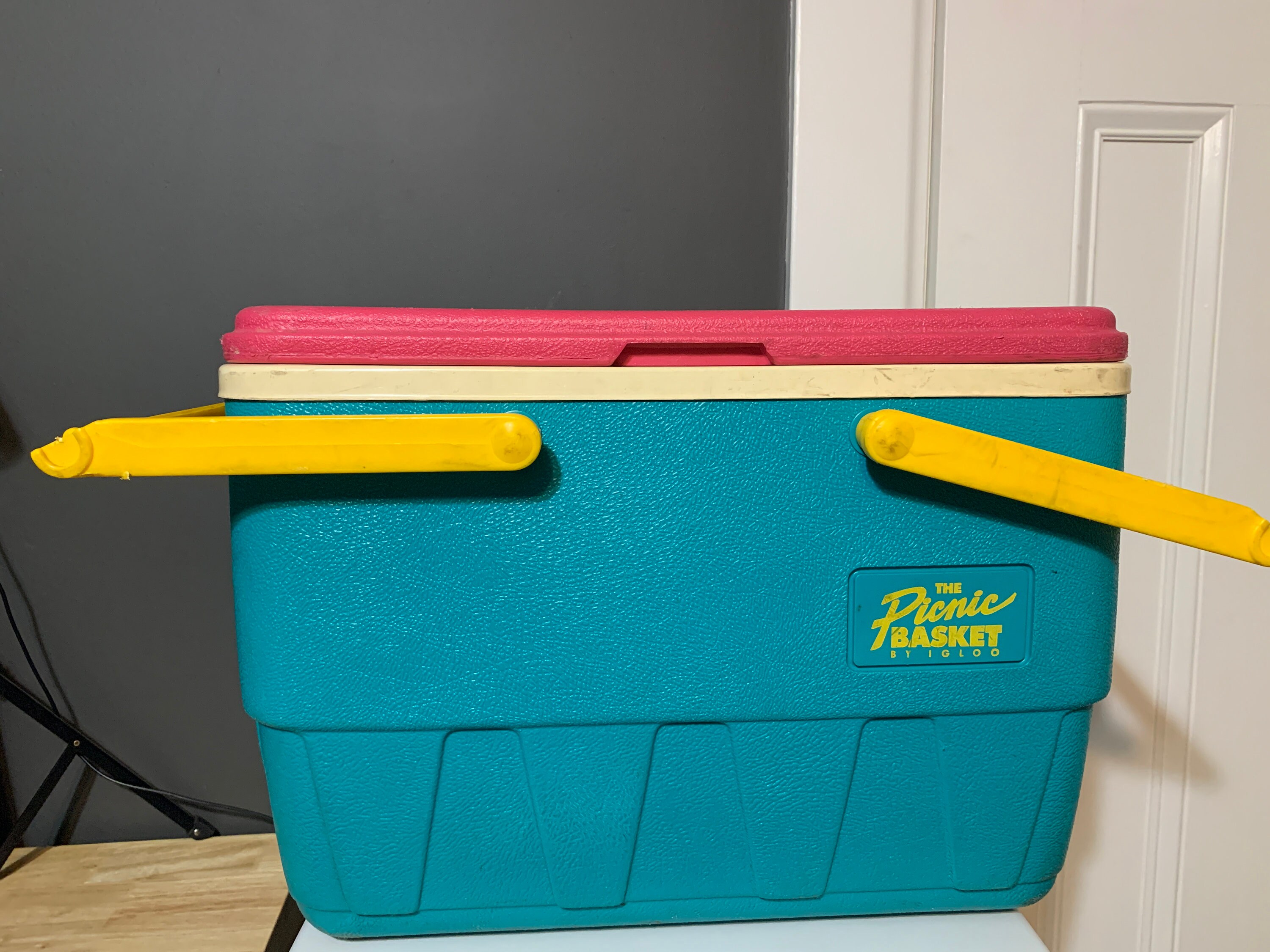 1989 Vintage Igloo the Picnic Basket Ice Chest Cooler Teal Etsy