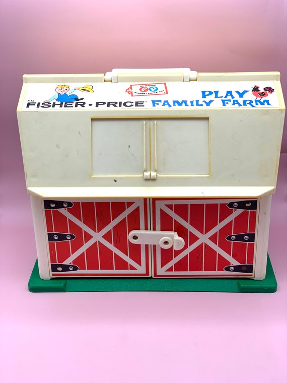 Play Family Farm - Ferme Fisher Price 1967 - jouets rétro jeux de société  figurines et objets vintage