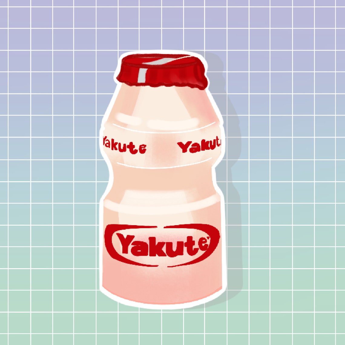 Yakult yakute Sticker available as | Etsy