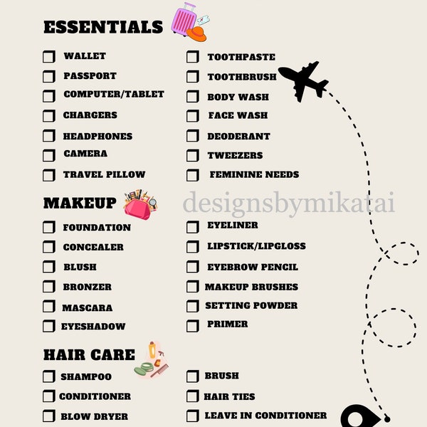 that girl travel essentials checklist!