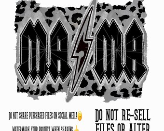 Mama leopard clipart, png files for sublimation designs digital download, commercial use