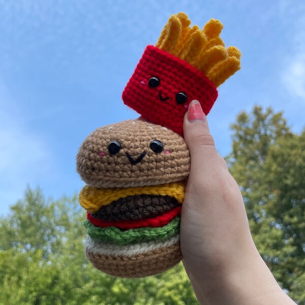 Crochet Burger Etsy