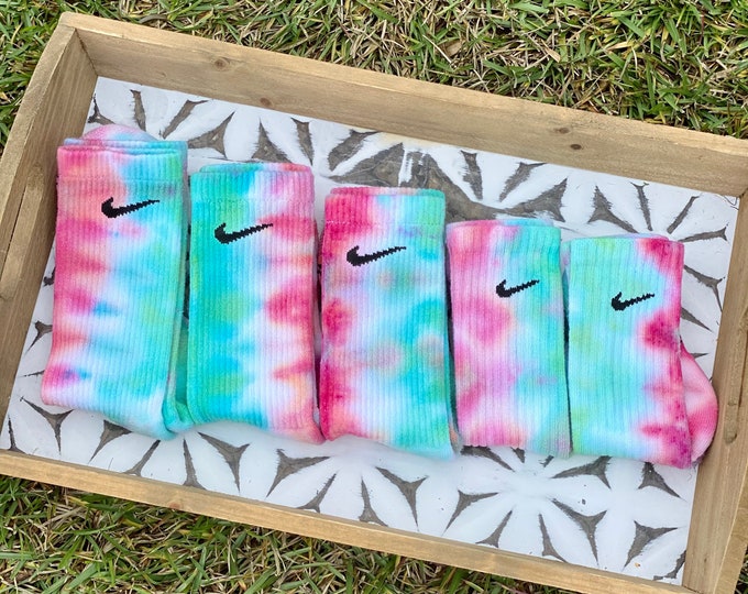 Christmas Tie Dye Nike Socks