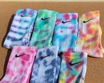 CUSTOM ORDER Tie Dye Socks -Teen gift, Tween gift, Birthday present, fun socks, unique gifts