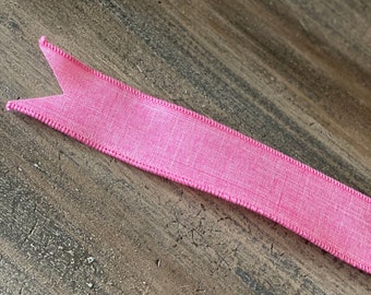 Spring Ribbon - Pink Ribbon, Wired Ribbon, Make your own bow, Easter Ribbon, 10 yards
