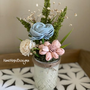 Simple & Peaceful Sola Wood Flower Arrangement