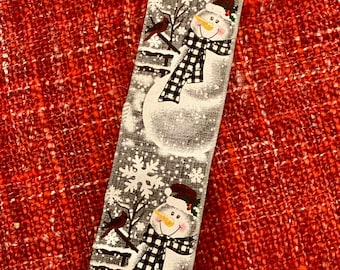 Snowman Ribbon - Wired Ribbon, Make your own bow, Christmas Ribbon, Winter Ribbon, 5 yards, 10 yards