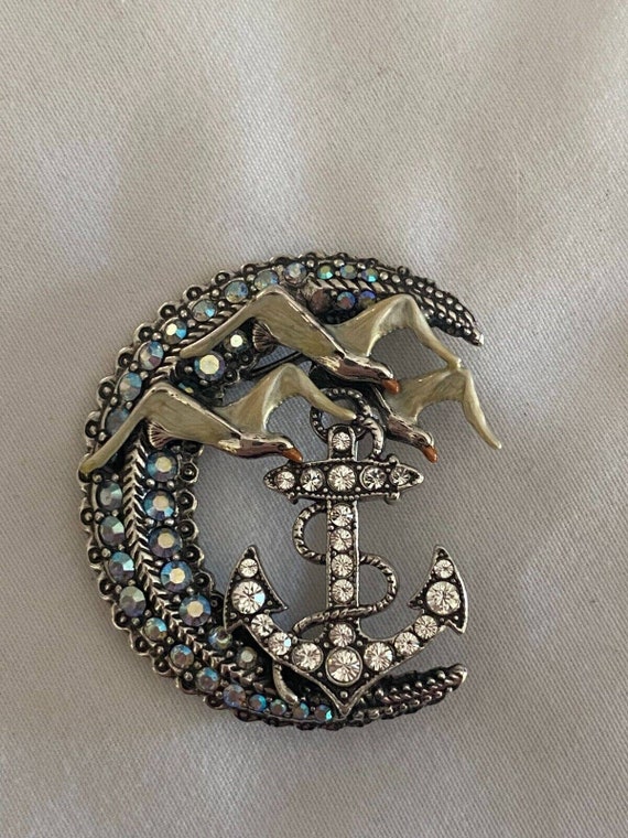 Kirks Folly Ship to Shore Pin Brooch - Nautical, … - image 2