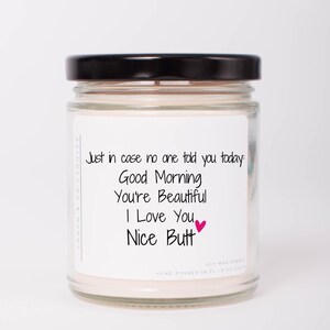 Nice Butt Soy Candle: Funny Bathroom Decor Gift