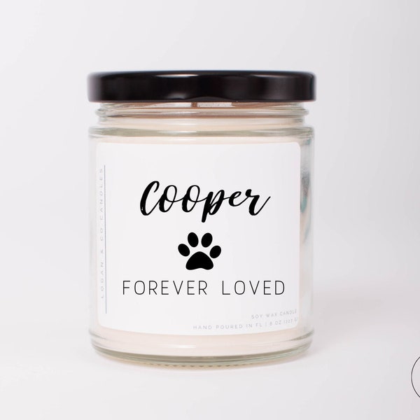 Pet Memorial, Pet Loss, Pet Memorial Soy Candle, Pet Loss Gift, Pet Memorial Gift, Dog Memorial, Cat Memorial, Pet Sympathy, Pet Loss Gift