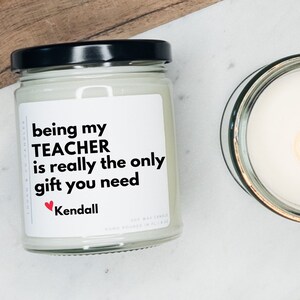 Funny Gift for Teacher, Soy Candle, Personalized Teacher Gift, Teacher Appreciation Gift, Gift for Teacher, Para Gift, Daycare Teacher gift