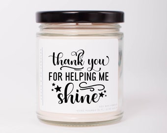 Cute gift for Teacher, Soy Candle, Personalized Teacher Appreciation Gift, Best Teacher Gift, Para Gift, Daycare Teacher gift